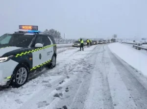 Protocolos especiales activados Atención de emergencias en carretera durante la borrasca Gloria por protocolos especiales
